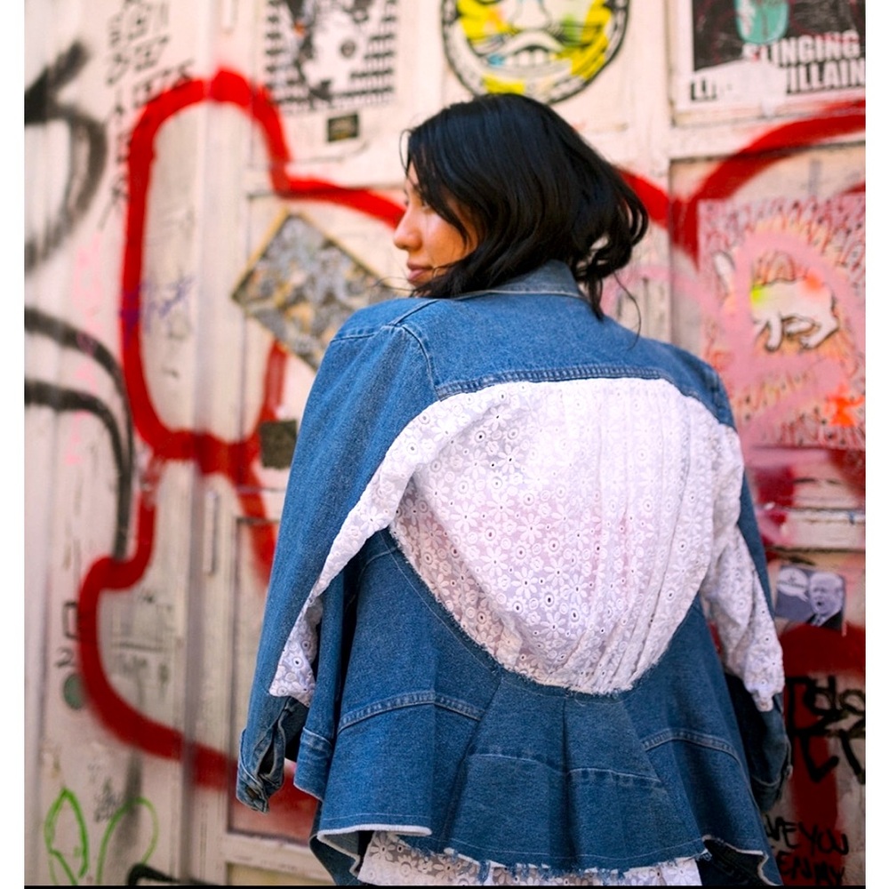 RENTRAYAGE S/M Sissy Hankshaw Jean Jacket